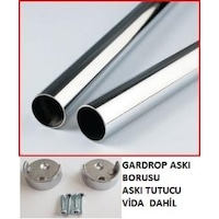 Gardrop Dolap Krom Elbise Askı Borusu 100 Ile 125 Cm Arası Gardrop Dolap Krom Elbise Askı Borusu 100 Ile 125 Cm Arası