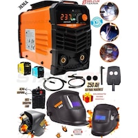 250 Amper İnverter Çanta Kaynak Makinesi + Ayarlı Otomatik Kararan Kafa Maskesi Colormatik 250 Amper İnverter Çanta Kaynak Makinesi + Ayarlı Otomatik Kararan Kafa Maskesi Colormatik