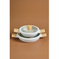 Karaca x Refika Swiss Crystal Almond Cream Sahan 4 Parça Set Ind Karaca x Refika Swiss Crystal Almond Cream Sahan 4 Parça Set Ind