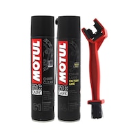 Motul C1 Chain Clean + C4 Chain Lube Factory Line 2 x 400 ML + Fırçalı Yağlama Seti Motul C1 Chain Clean + C4 Chain Lube Factory Line 2 x 400 ML + Fırçalı Yağlama Seti