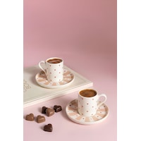 Kütahya Porselen Bone Soft Love 4 Parça 2 Kişilik Kahve Takımı Platin Kütahya Porselen Bone Soft Love 4 Parça 2 Kişilik Kahve Takımı Platin