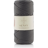 Sensy 1.5 Mm - 100 Gr Polyester Makrome Ipi Koyu Gri 150 M Polyester Makrome Ip Supla Ip Ve Çanta Ipliği Sensy 1.5 Mm - 100 Gr Polyester Makrome Ipi Koyu Gri 150 M Polyester Makrome Ip Supla Ip Ve Çanta Ipliği