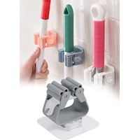 Yapışkanlı Mop Askısı Süpürge Paspas Tutucu Duvar Organizer Düzenleyici Banyo 6 cm Yapışkanlı Mop Askısı Süpürge Paspas Tutucu Duvar Organizer Düzenleyici Banyo 6 cm