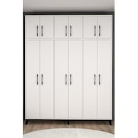 Diva 12 Kapaklı Modern Beyaz Gardırop Xl Diva 12 Kapaklı Modern Beyaz Gardırop Xl