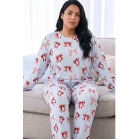 Siyah İnci Desenli Termal Kumaşlı Ultra Soft Yumuşak Büyük Beden Battal Boy Örme Pijama Takımı 26226719 Mavi Siyah İnci Desenli Termal Kumaşlı Ultra Soft Yumuşak Büyük Beden Battal Boy Örme Pijama Takımı 26226719 Mavi