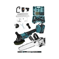 Assur 21V Çift Akülü Şarjlı 125mm AVuç Taşlama & Testere Başlık Set - 2278