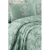 Enlora Home Pike Seti Baskılı Çift Kişilik Pure Suyeşili Enlora Home Pike Seti Baskılı Çift Kişilik Pure Suyeşili