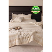 Evlen Home Çift Taraflı Kişilik Kürk Yorgan Dolgulu Peluş Yumuşak Wellsoft Yatak Örtüsü 3 Parça Set Aura Krem Evlen Home Çift Taraflı Kişilik Kürk Yorgan Dolgulu Peluş Yumuşak Wellsoft Yatak Örtüsü 3 Parça Set Aura Krem