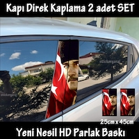 Ayyıldız Atatürk Folyo - 2kapı İçin 2adet Sticker Kaplama - Tuning Modifiye Ayyıldız Atatürk Folyo - 2kapı İçin 2adet Sticker Kaplama - Tuning Modifiye