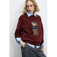 Lufian Dıamond Kadın Örme Sweatshırt Bordo Bordo 122030034100740 Lufian Dıamond Kadın Örme Sweatshırt Bordo Bordo 122030034100740