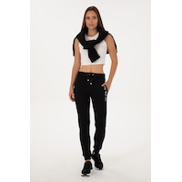U.S. Polo Assn. Kadın Siyah Jogger Eşofman Altı 50314364-VR046 U.S. Polo Assn. Kadın Siyah Jogger Eşofman Altı 50314364-VR046