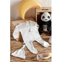 Tinylamb Snow Star Organik Yenidoğan Seti - 2 Parça Beyaz Tinylamb Snow Star Organik Yenidoğan Seti - 2 Parça Beyaz