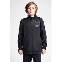 Lescon Çocuk Fermuarlı Sweatshirt 24b-3135 Siyah Lescon Çocuk Fermuarlı Sweatshirt 24b-3135 Siyah