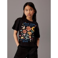 Uyguntarz Çocuk Teach Them Acbaskılı Pamuklu Tshirt Siyah Uyguntarz Çocuk Teach Them Acbaskılı Pamuklu Tshirt Siyah