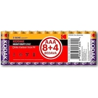 Kodak Heavy Duty Zinc AAA İnce Kalem Pil 12'li Kodak Heavy Duty Zinc AAA İnce Kalem Pil 12'li