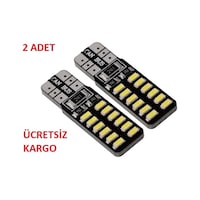 T10 Dipsiz W5W Canbus 24 Led Beyaz Işık Park Plaka Ampülü T10 Dipsiz W5W Canbus 24 Led Beyaz Işık Park Plaka Ampülü