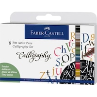 Faber-Castell Pitt Artist Pen Kaligrafi Seti 8'li,Profesyonel Kaligrafi ve El Yazısı İçin Özel Tasarım Faber-Castell Pitt Artist Pen Kaligrafi Seti 8'li,Profesyonel Kaligrafi ve El Yazısı İçin Özel Tasarım