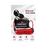 Alarmlı Disk Kilidi 110 Desibel - Titreşim Sensörlü Motosiklet Bisiklet Elektrikli Scooter E Bisiklet Alarmlı Disk Kilidi 110 Desibel - Titreşim Sensörlü Motosiklet Bisiklet Elektrikli Scooter E Bisiklet