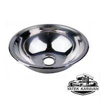 Tekne - Karavan İçin Evye Lavabo, Krom, 33 Cm Yatek Karavan Tekne - Karavan İçin Evye Lavabo, Krom, 33 Cm Yatek Karavan