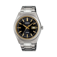 Casio Mtp-b180d-1a2vdf 5 Atm Su Geçirmezlik Çelik Kasa Çelik Kordon Metalik Renk Erkek Kol Saati Metalik
