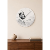 AA Shop Atatürk Temalı Baskılı Dekoratif Baskılı Ahşap Duvar Saati Sessiz Akar Mekanizmalı 816 Çoklu Renkli AA Shop Atatürk Temalı Baskılı Dekoratif Baskılı Ahşap Duvar Saati Sessiz Akar Mekanizmalı 816 Çoklu Renkli