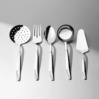 Nehir Lizbon Sade 5 Parça Paslanmaz Çelik Servis Takımı Nehir Lizbon Sade 5 Parça Paslanmaz Çelik Servis Takımı