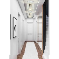 Kristal Taşlı Model Modern Tekli Plafonyer Model Beyaz Avize Kristal Taşlı Model Modern Tekli Plafonyer Model Beyaz Avize
