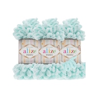 Puffy 3 Lü Paket El Örgü İpi - Şişsiz 100g X 3 Adet Renk No: 15 - Su Yeşili Puffy 3 Lü Paket El Örgü İpi - Şişsiz 100g X 3 Adet Renk No: 15 - Su Yeşili