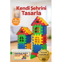Puzzle City Blok 3d Yapı Ve Tasarım Blokları 64 Parça Puzzle City Blok 3d Yapı Ve Tasarım Blokları 64 Parça