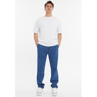 Baggy Fit Jean Neo Pileli Yüksek Bel Bol Kesim Kot Pantolon C354 001 Baggy Fit Jean Neo Pileli Yüksek Bel Bol Kesim Kot Pantolon C354 001