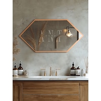 Duvar Aynası, Konsol Aynası, Holl Aynası, Dekoratif Ayna Bronz Duvar Aynası, Konsol Aynası, Holl Aynası, Dekoratif Ayna Bronz
