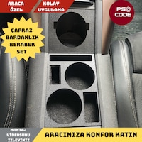 2019-2026 Peugeot Rifter-berlingo-combo-doblo Uyumlu Orta Konsol Bardaklık Ve Çapraz Bardaklık Set 2019-2026 Peugeot Rifter-berlingo-combo-doblo Uyumlu Orta Konsol Bardaklık Ve Çapraz Bardaklık Set