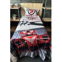 Racing Club Tek Kişilik Kapitoneli Yatak Örtüsü 180x240 Cm Çok Renkli Racing Club Tek Kişilik Kapitoneli Yatak Örtüsü 180x240 Cm Çok Renkli