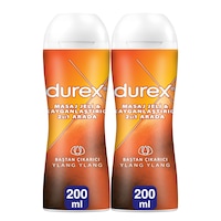 Durex Play 2si1 Arada Hassas Ylang Ylang Kayganlaştırıcı & Masaj Jeli 2 x 200 ML Durex Play 2si1 Arada Hassas Ylang Ylang Kayganlaştırıcı & Masaj Jeli 2 x 200 ML