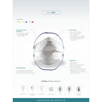 Ege 600 FFP2 NR N95 Ventilsiz Maske 10'Lu Ege 600 FFP2 NR N95 Ventilsiz Maske 10'Lu