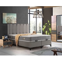Çift Kişilik Yatak Baza Yarma Dikine Başlık Seti Basic Comfort By Set Çift Kişilik Yatak Baza Yarma Dikine Başlık Seti Basic Comfort By Set