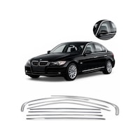 Bmw E90 2005-2012 Uyumlu Krom Cam Çerçeve 8 Parça Tam Tur Paslanmaz Krom Bmw E90 2005-2012 Uyumlu Krom Cam Çerçeve 8 Parça Tam Tur Paslanmaz Krom