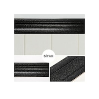 Siyah 117cm Esnek Duvar Çıtası Dekoratif Yapışkanlı Çerçeve Süpürgelik Siyah 117cm Esnek Duvar Çıtası Dekoratif Yapışkanlı Çerçeve Süpürgelik