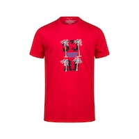 2as Alex Baskılı Erkek Sıfır Yaka T-shirt 047 Kırmızı 2as Alex Baskılı Erkek Sıfır Yaka T-shirt 047 Kırmızı