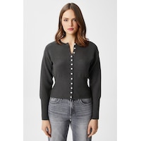 Ritnice Kadın Aria Premium Viscose Yumuşak Antrasit Triko Hırka Antrasit Ritnice Kadın Aria Premium Viscose Yumuşak Antrasit Triko Hırka Antrasit