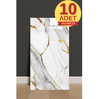 10 Adet 30x60cm Yaldız Mermer Desen Yapışkanlı Köpük Duvar Paneli Kağıdı Banyo,tezgah Arası Ls6010 Altın 10 Adet 30x60cm Yaldız Mermer Desen Yapışkanlı Köpük Duvar Paneli Kağıdı Banyo,tezgah Arası Ls6010 Altın