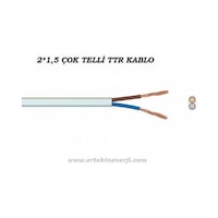 50 Metre 2x1,5 Cca Ttr Elektrik Kablosu 50 Metre 2x1,5 Cca Ttr Elektrik Kablosu