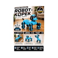 Uzaktan Kumandalı Şarjlı Robot Köpek Mavi Merdiven Çıkabilen Hareketli Oyuncak Uzaktan Kumandalı Şarjlı Robot Köpek Mavi Merdiven Çıkabilen Hareketli Oyuncak