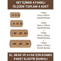 Elastik Bandaj Seti 4 Lü 1x6cm+1x10cm+1x15cm+1x20cm 16 Klipsli 4,5 Metreye Kadar Uzar, Spor Ve Günlük Kullanım Elastik Bandaj Seti 4 Lü 1x6cm+1x10cm+1x15cm+1x20cm 16 Klipsli 4,5 Metreye Kadar Uzar, Spor Ve Günlük Kullanım