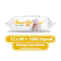 Sleepy Sensitive Islak Havlu 12X90 lı Sleepy Sensitive Islak Havlu 12X90 lı
