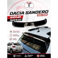 Türkmen Dacia Sandero Spoyler 2021-2026 Siyah Türkmen Dacia Sandero Spoyler 2021-2026 Siyah