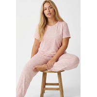 Siyah İnci Büyük Beden Battal Örme Pijama Takım 7614 Beyaz Leopar Siyah İnci Büyük Beden Battal Örme Pijama Takım 7614 Beyaz Leopar