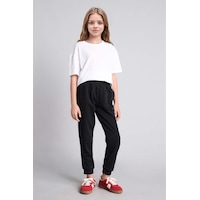 Defacto Jogger Fıt Esnek Belli Cepli Eşofman Altı Kız Çocuk Y1226a626aubk81 Siyah-bk81 Defacto Jogger Fıt Esnek Belli Cepli Eşofman Altı Kız Çocuk Y1226a626aubk81 Siyah-bk81