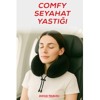 Viscofoam Comfy Ortopedik Seyahat Yastığı Visco Boyun Destekli Seyahat Yastığı - Siyah | Ergo Travel Viscofoam Comfy Ortopedik Seyahat Yastığı Visco Boyun Destekli Seyahat Yastığı - Siyah | Ergo Travel
