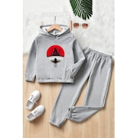 Uyguntarz Çocuk Itachi Uchiha Eşofman Takımı Gri Uyguntarz Çocuk Itachi Uchiha Eşofman Takımı Gri